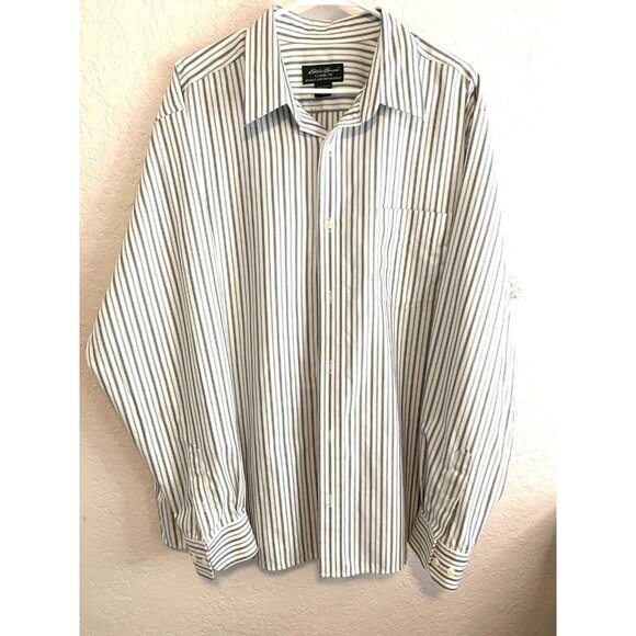 Eddie Bauer Classic Fit Shirt Wrinkle & Stain Resistant Long Sleeve Men's XL - Picture 1 of 7